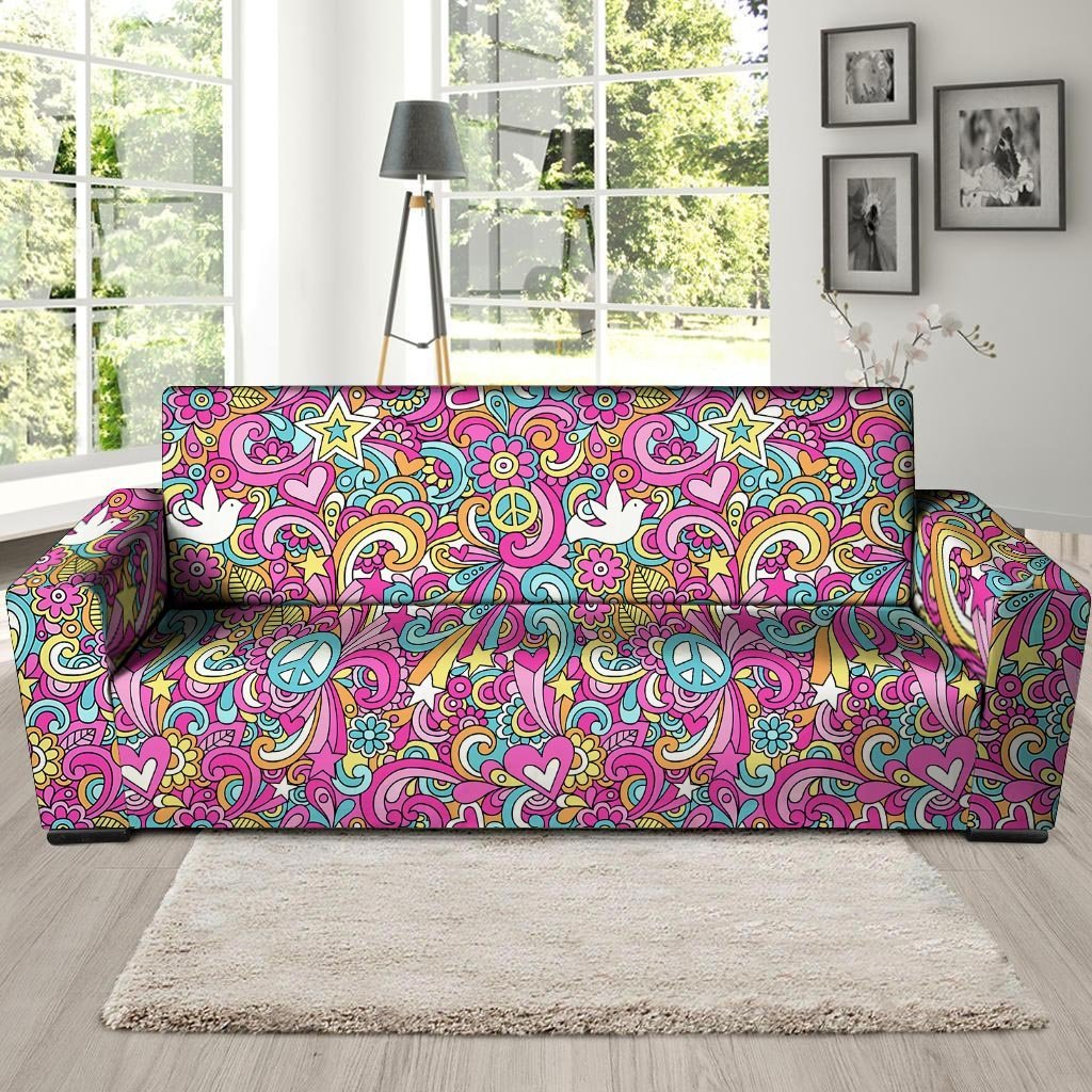 Abstract Hippie Sofa Cover-grizzshop