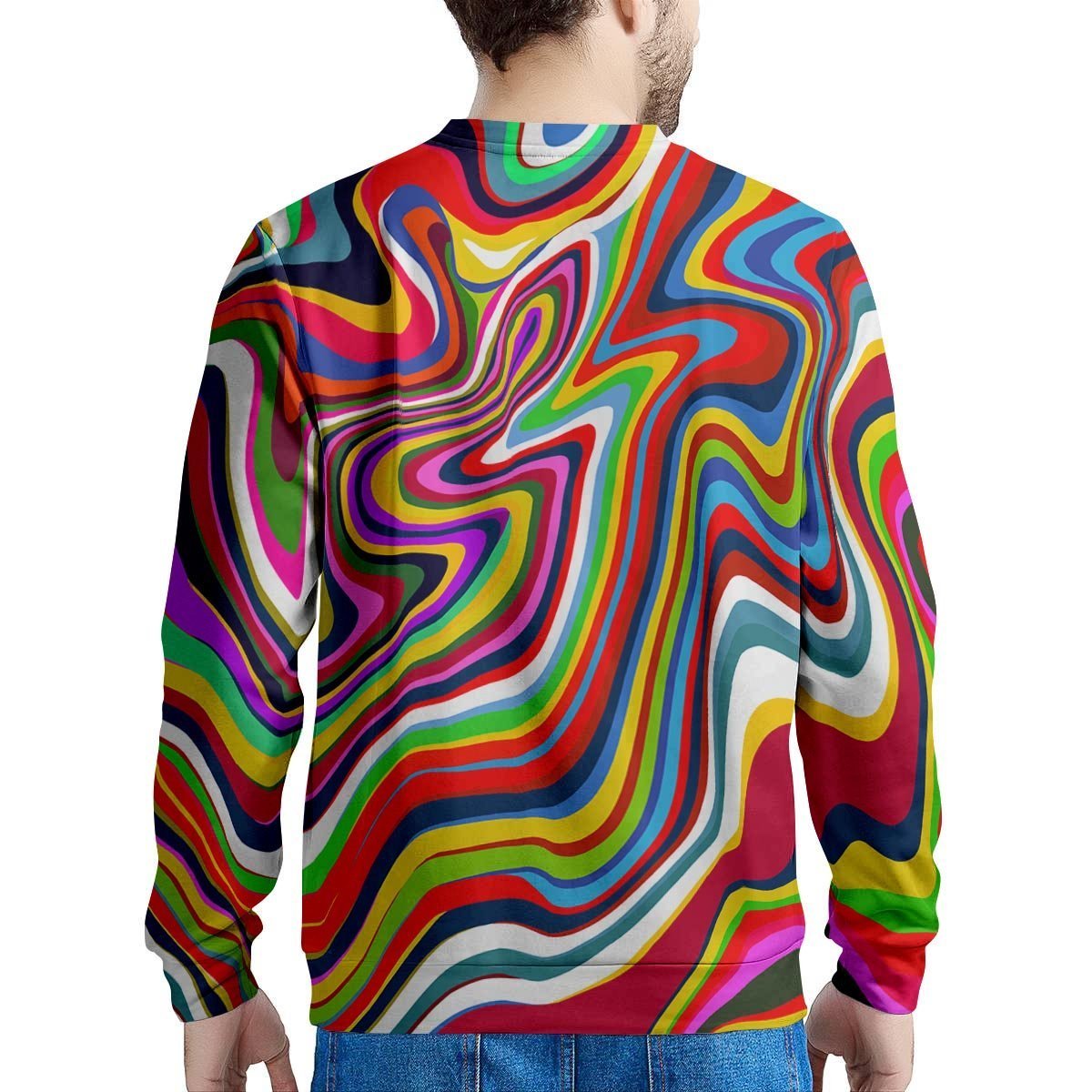 Abstract Ink Paint Men's Sweatshirt-grizzshop