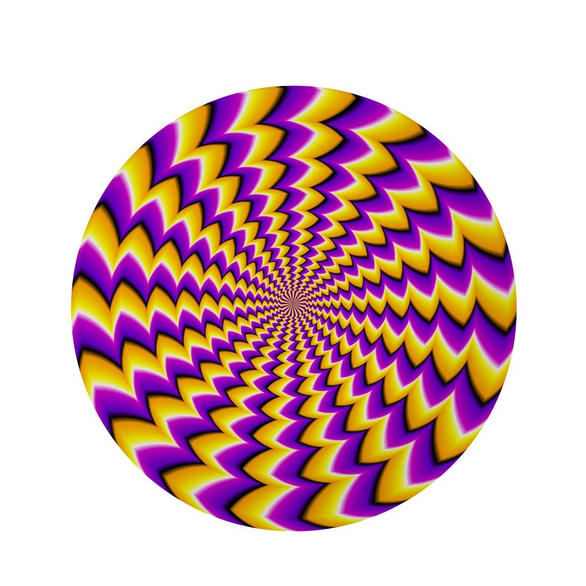 Abstract Optical illusion Round Rug-grizzshop