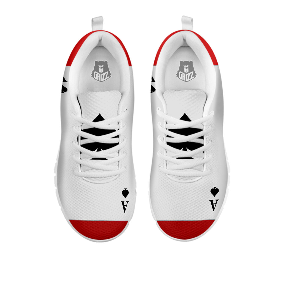 Ace Cards Print White Sneaker-grizzshop