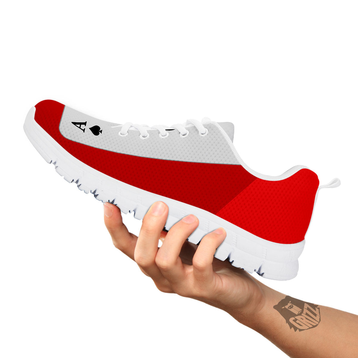 Ace Cards Print White Sneaker-grizzshop