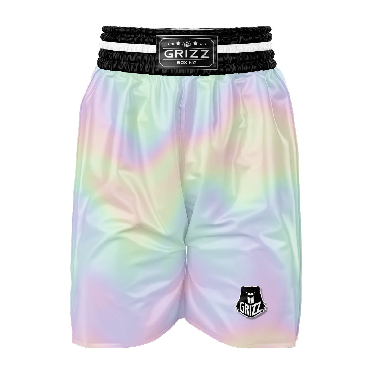 Acid Melt Pastel Print Boxing Shorts-grizzshop