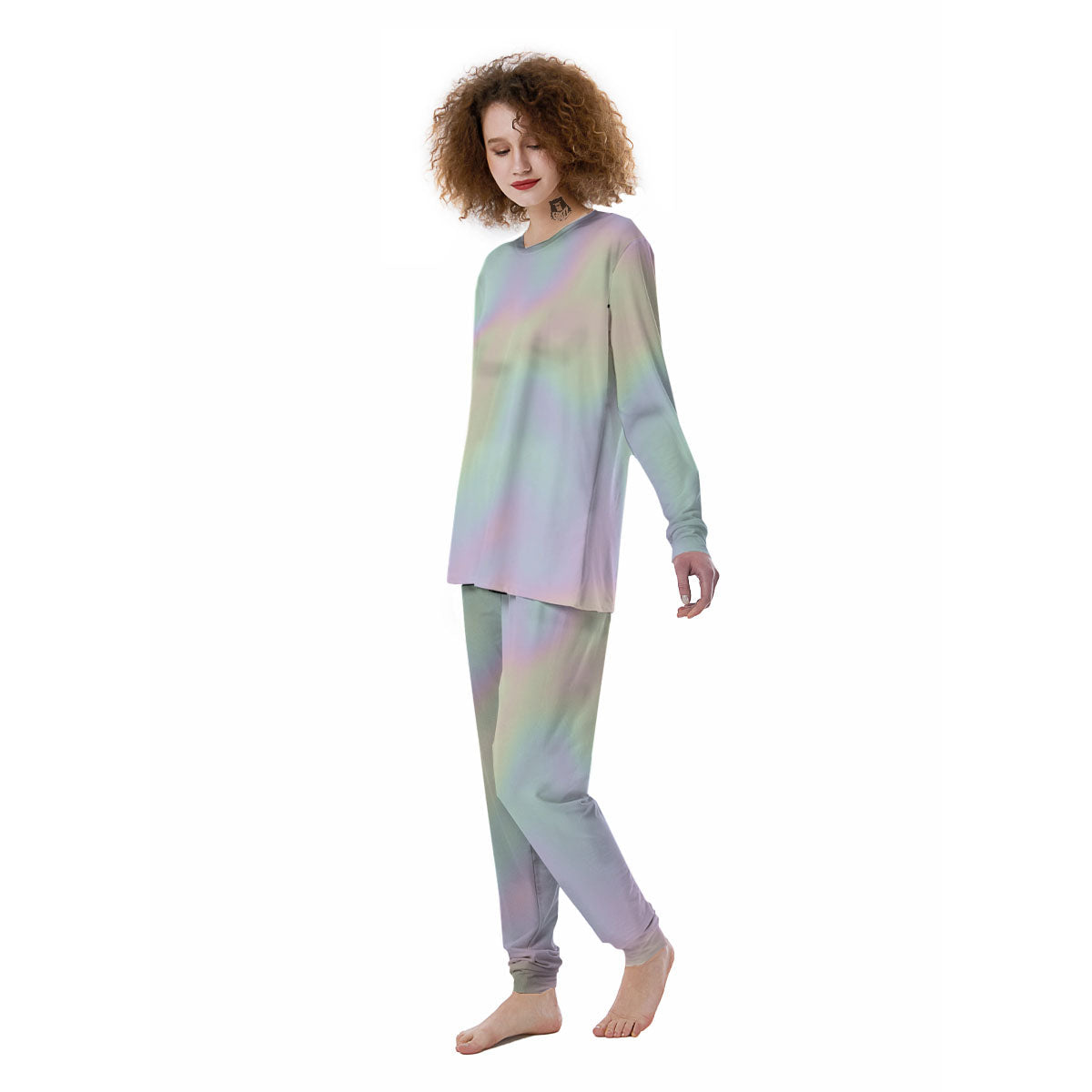 Acid Melt Pastel Print Women's Pajamas-grizzshop