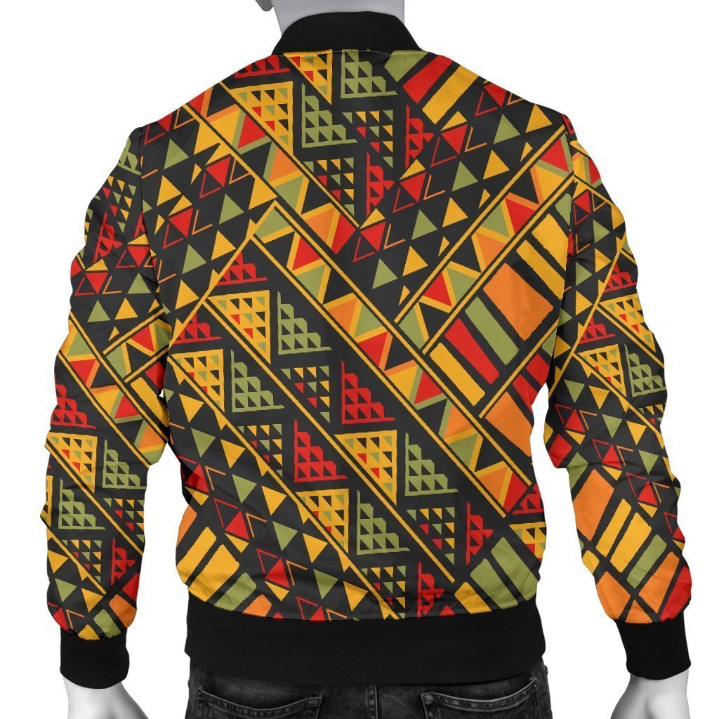 Africa Afro Dashiki Adinkra Kente Bomber Jacket Men-grizzshop