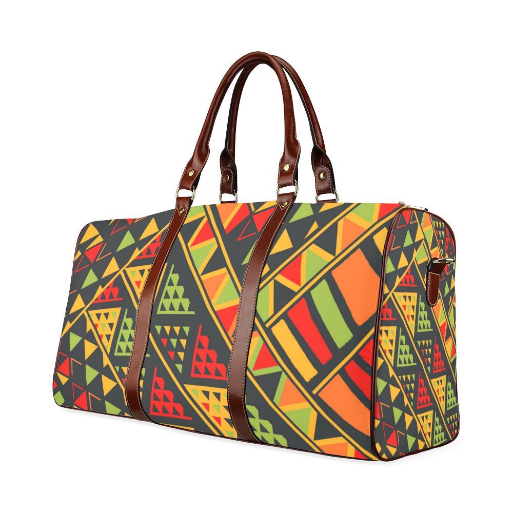 Africa Afro Dashiki Adinkra Kente New Waterproof Travel Bag/Large-grizzshop