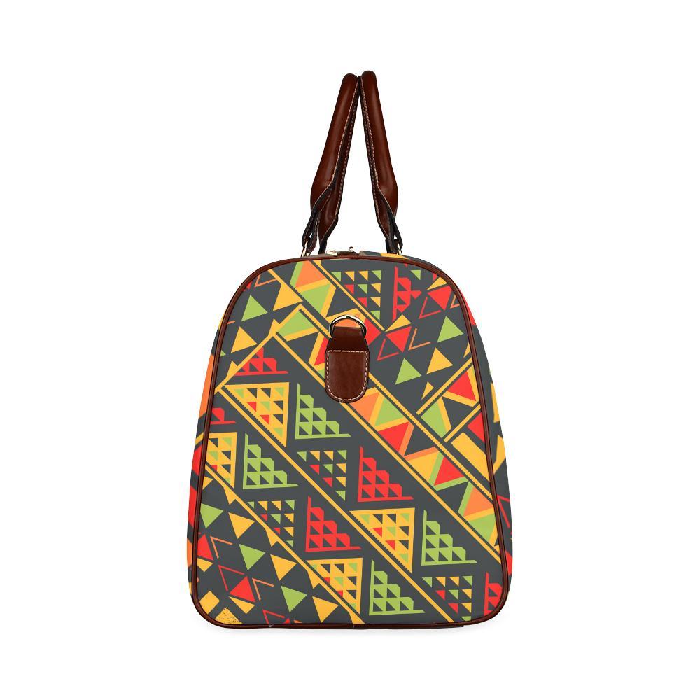 Africa Afro Dashiki Adinkra Kente New Waterproof Travel Bag/Large-grizzshop