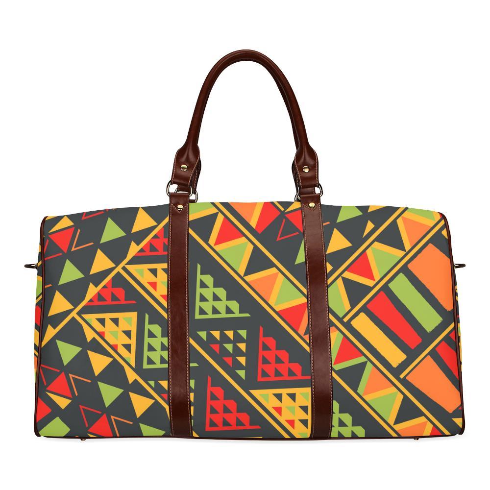 Africa Afro Dashiki Adinkra Kente New Waterproof Travel Bag/Large-grizzshop