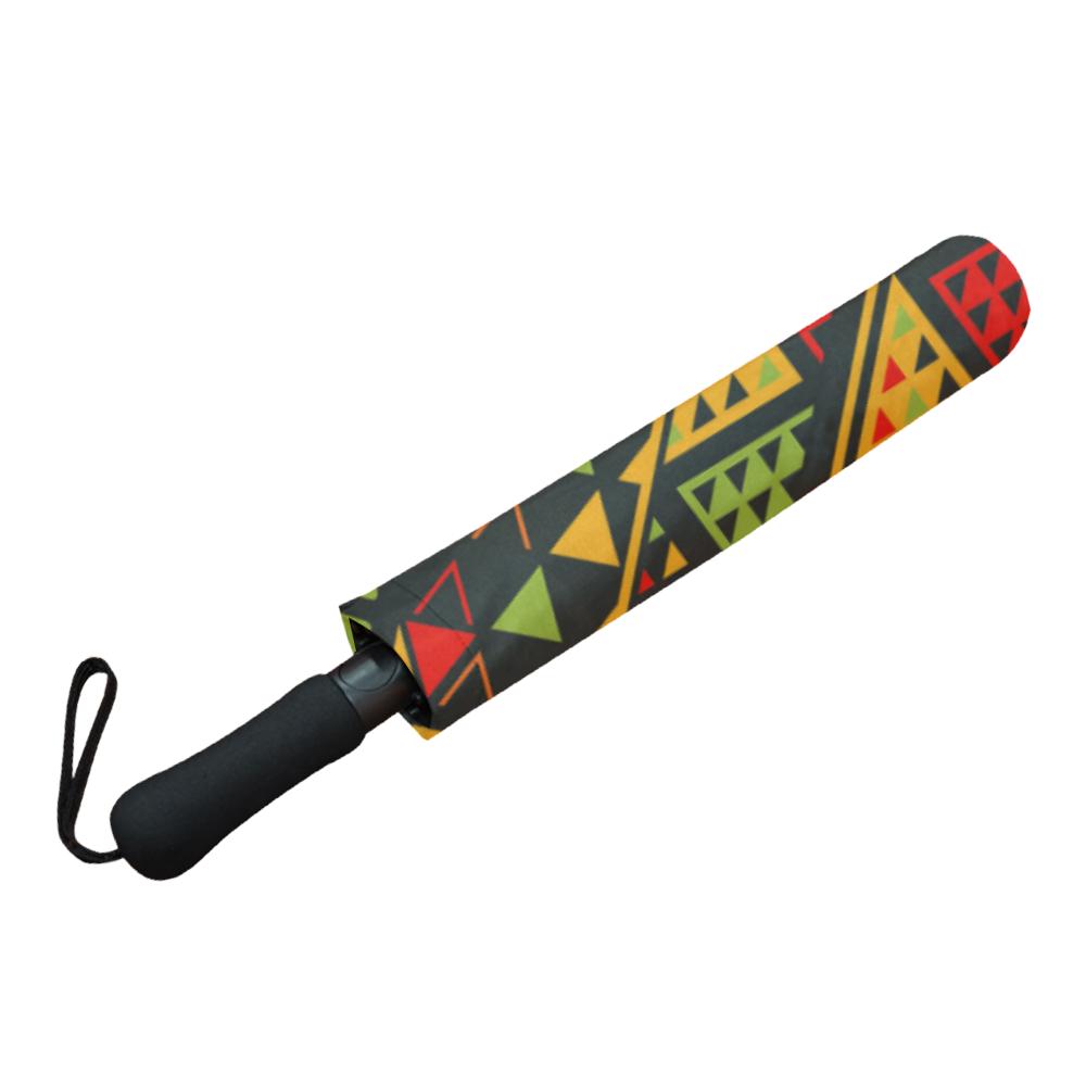 Africa Afro Dashiki Adinkra Kente Pattern Auto-Foldable Umbrella-grizzshop