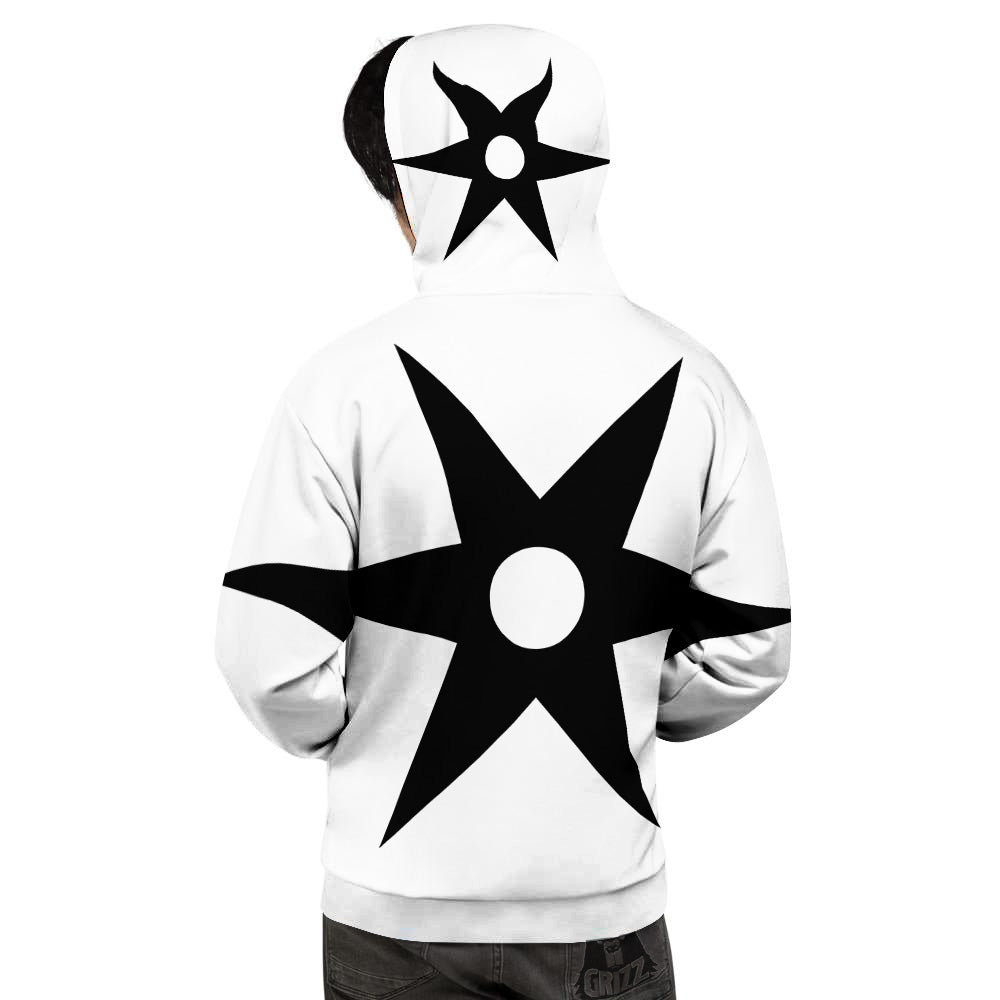 African Adinkra Symbols White And Black Men's Hoodie-grizzshop