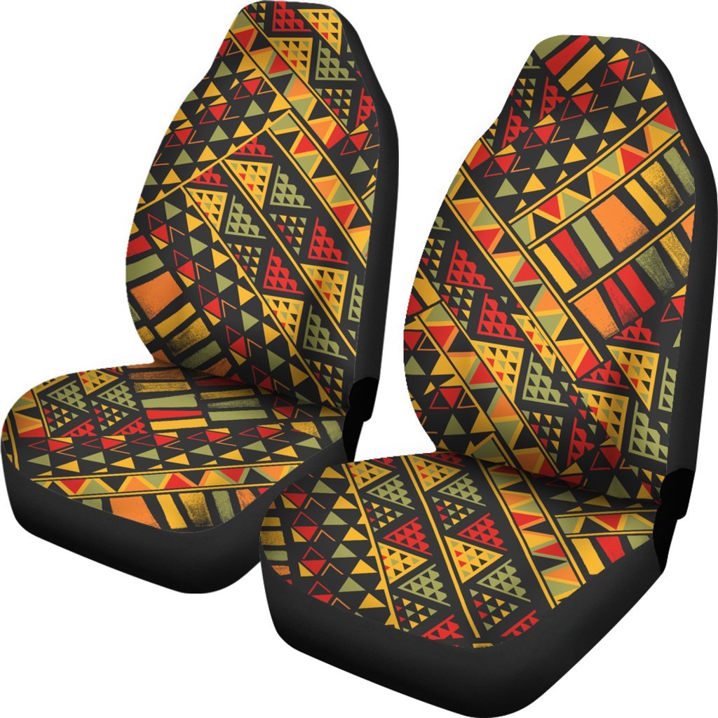 African Afro Dashiki Adinkra Kente Pattern Car Seat Covers-grizzshop