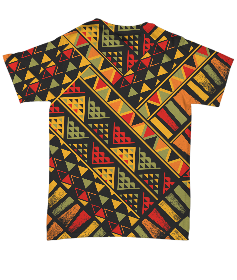 African Afro Dashiki Adinkra Kente Pattern T-Shirt-grizzshop