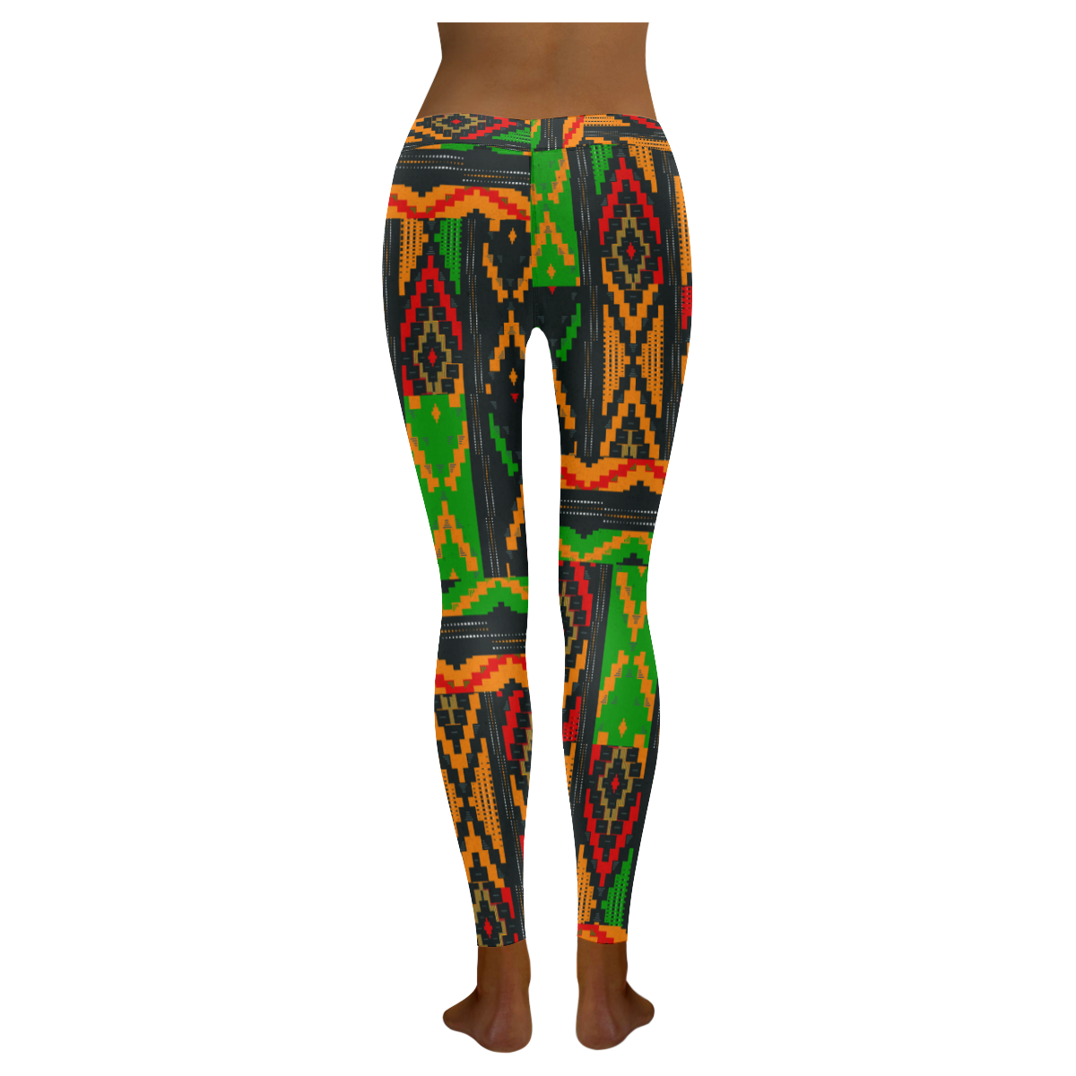 African Print ,Dashiki ,Adinkra ,Kente Pattern Women's Leggings-grizzshop