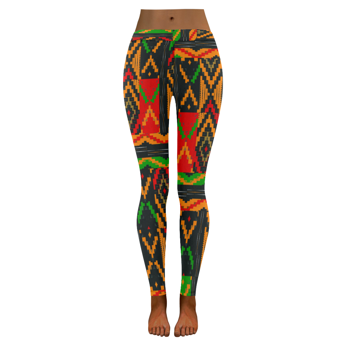 African Print ,Dashiki ,Adinkra ,Kente Pattern Women's Leggings-grizzshop