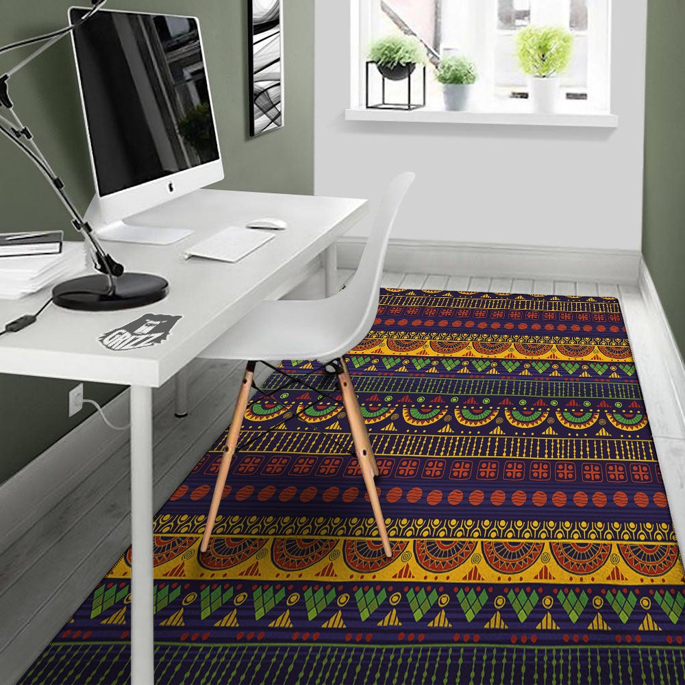 African Tribal Native Print Pattern Floor Mat-grizzshop
