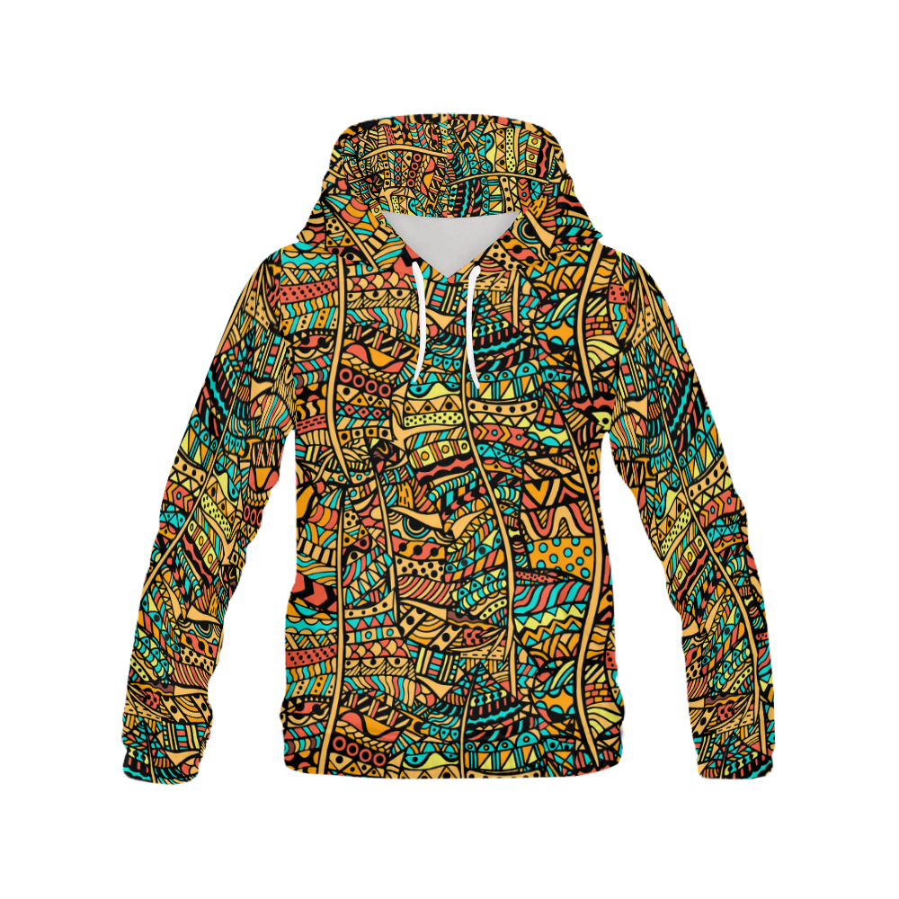 African Afro Dashiki Adinkra Kente Men Pullover Hoodie-grizzshop