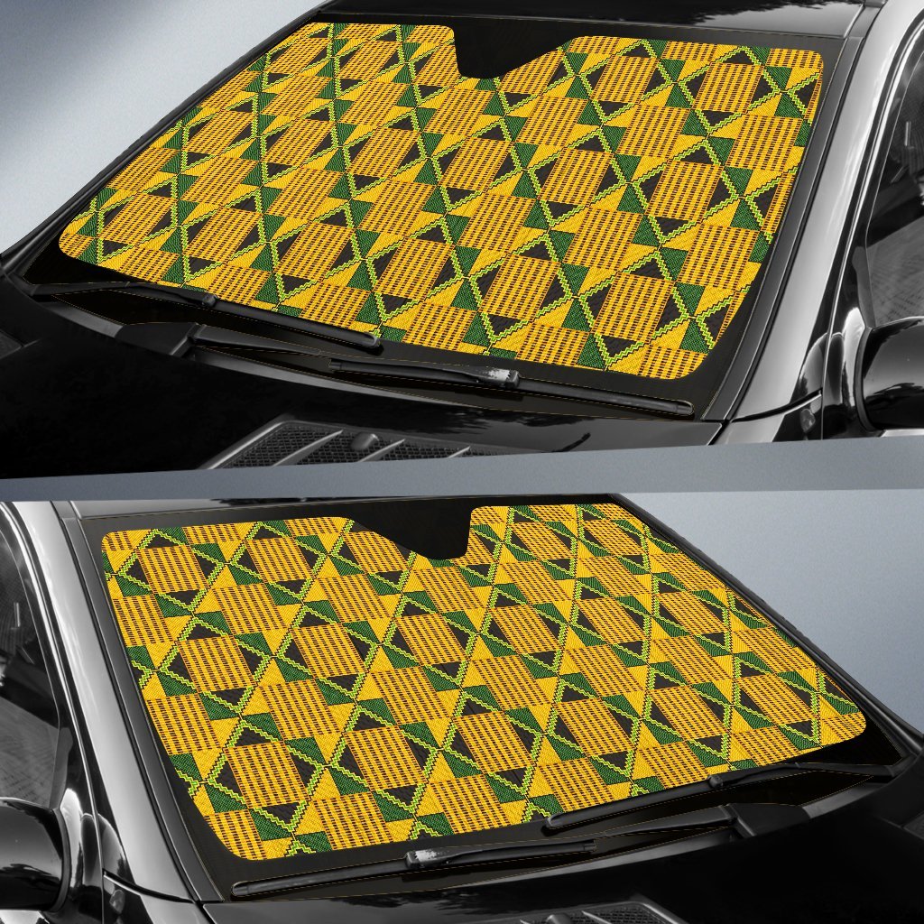 African Kente Print Pattern Car Sun Shade-grizzshop