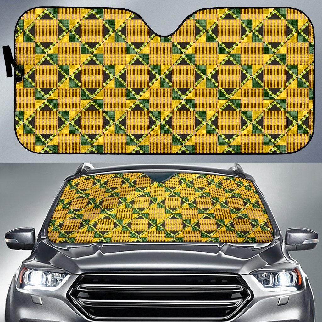 African Kente Print Pattern Car Sun Shade-grizzshop