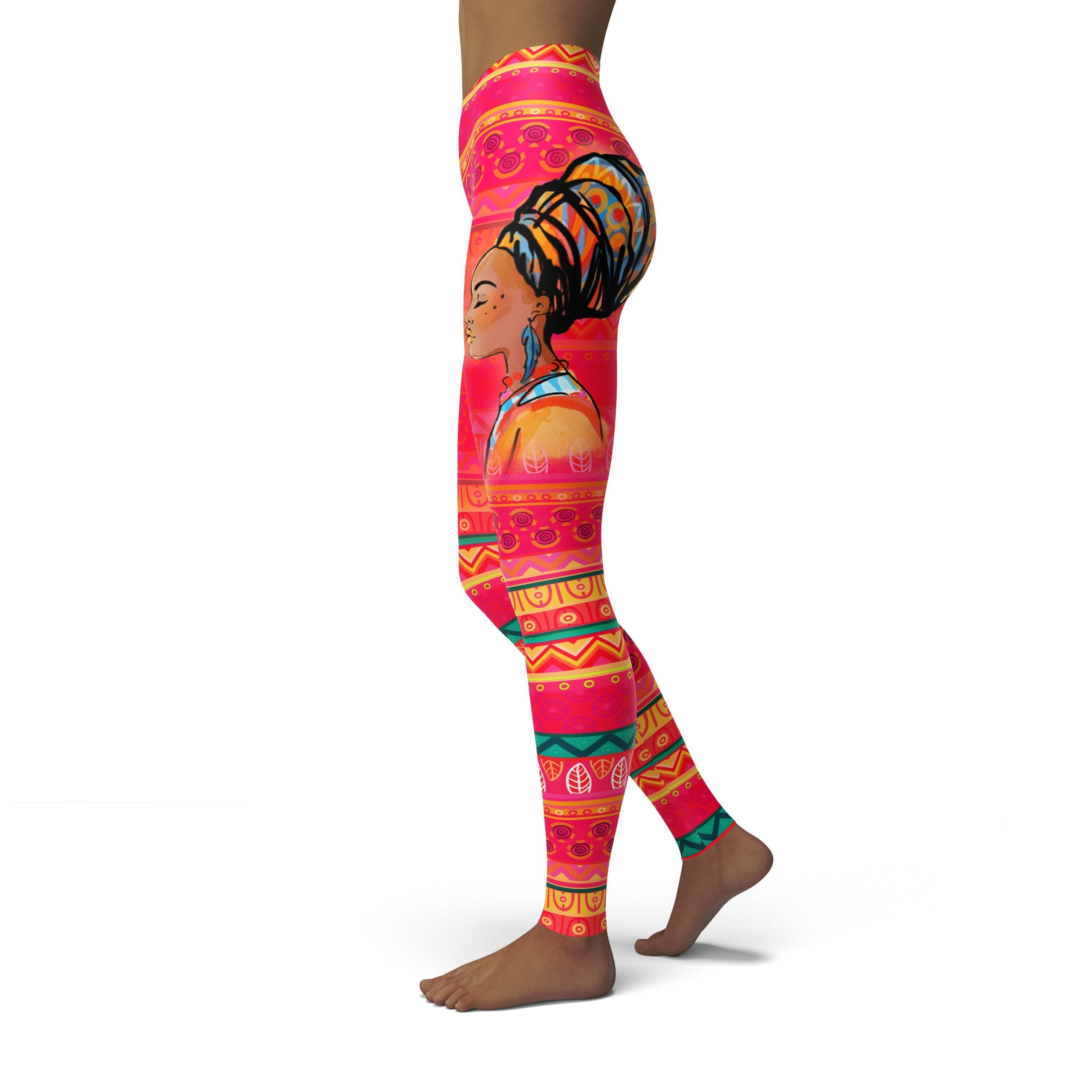 African Print ,Dashiki ,Adinkra ,Kente Pattern Women's Leggings-grizzshop