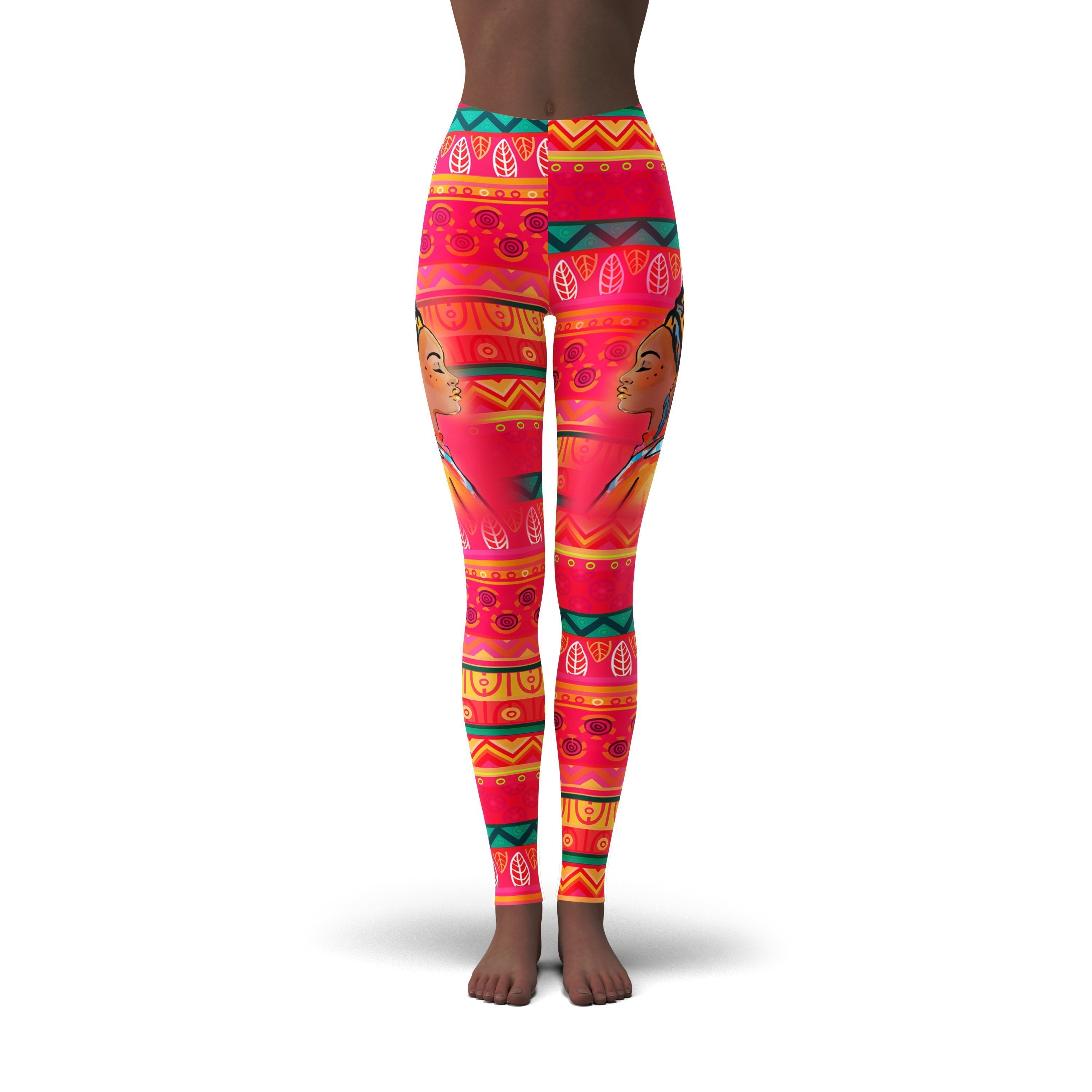 African Print ,Dashiki ,Adinkra ,Kente Pattern Women's Leggings-grizzshop