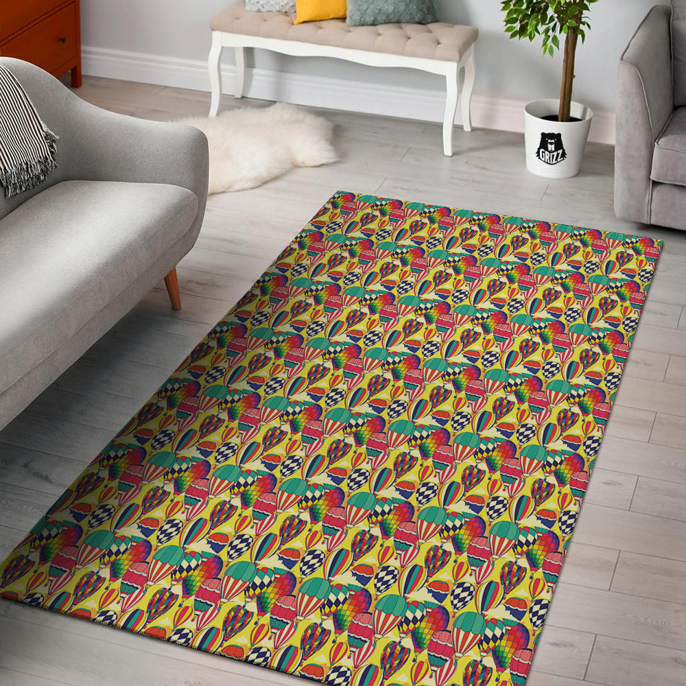 Air Balloon Colorful Print Pattern Floor Mat-grizzshop