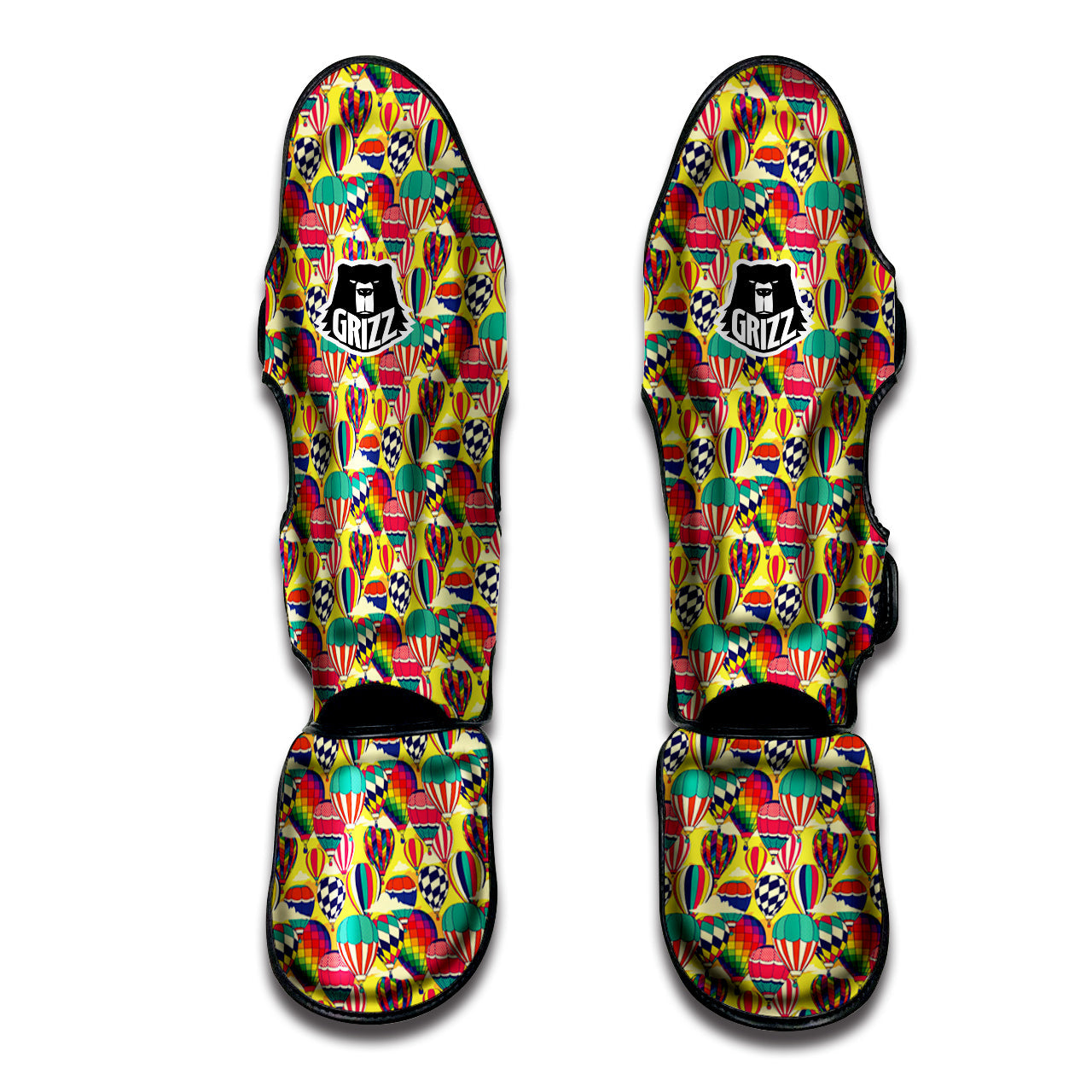 Air Balloon Colorful Print Pattern Muay Thai Shin Guards-grizzshop