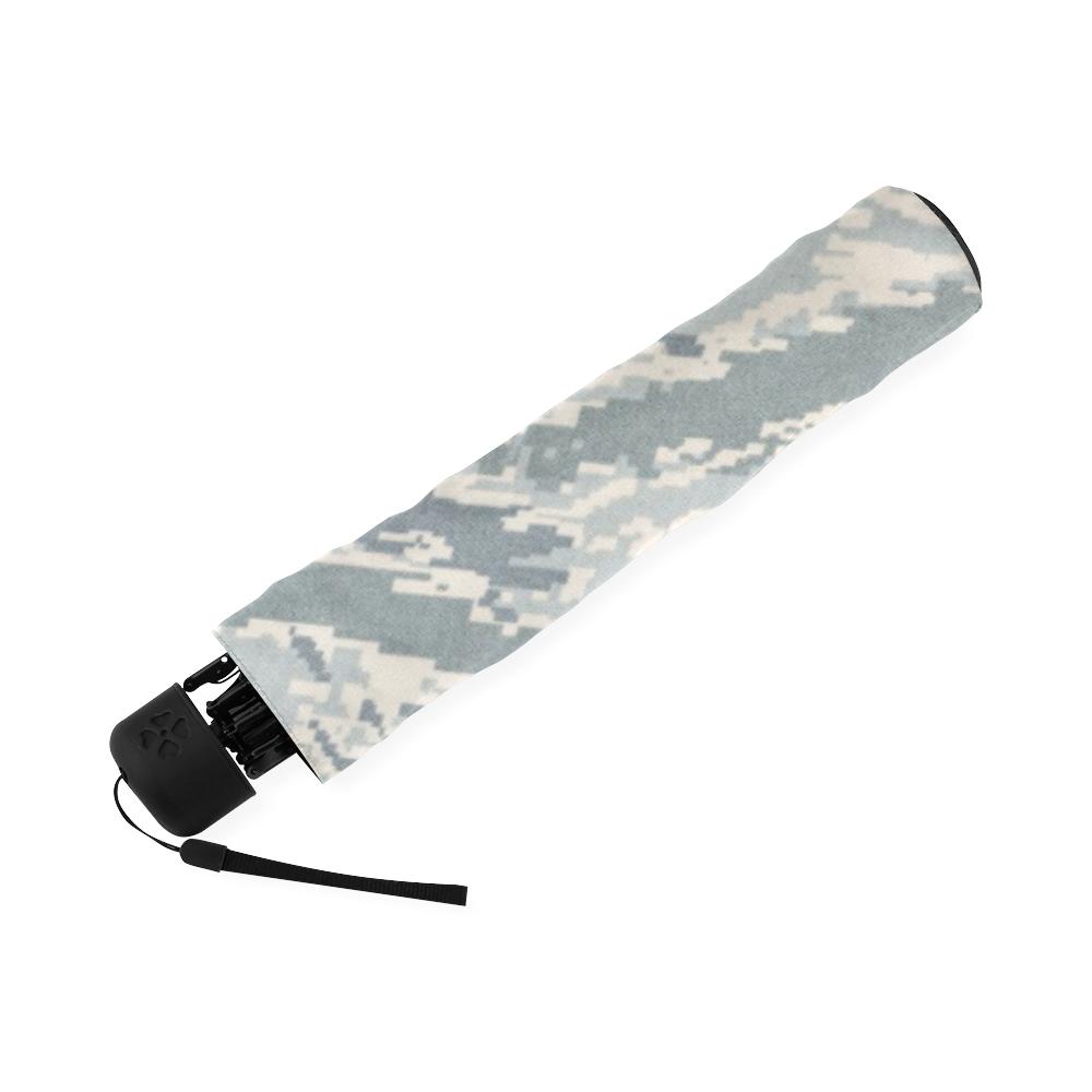 Air Force Military Camouflage White Snow Camo Pattern Print Foldable Umbrella-grizzshop