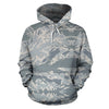 Air Force Military Camouflage White Snow Camo Pattern Print Women Men Pullover Hoodie-grizzshop