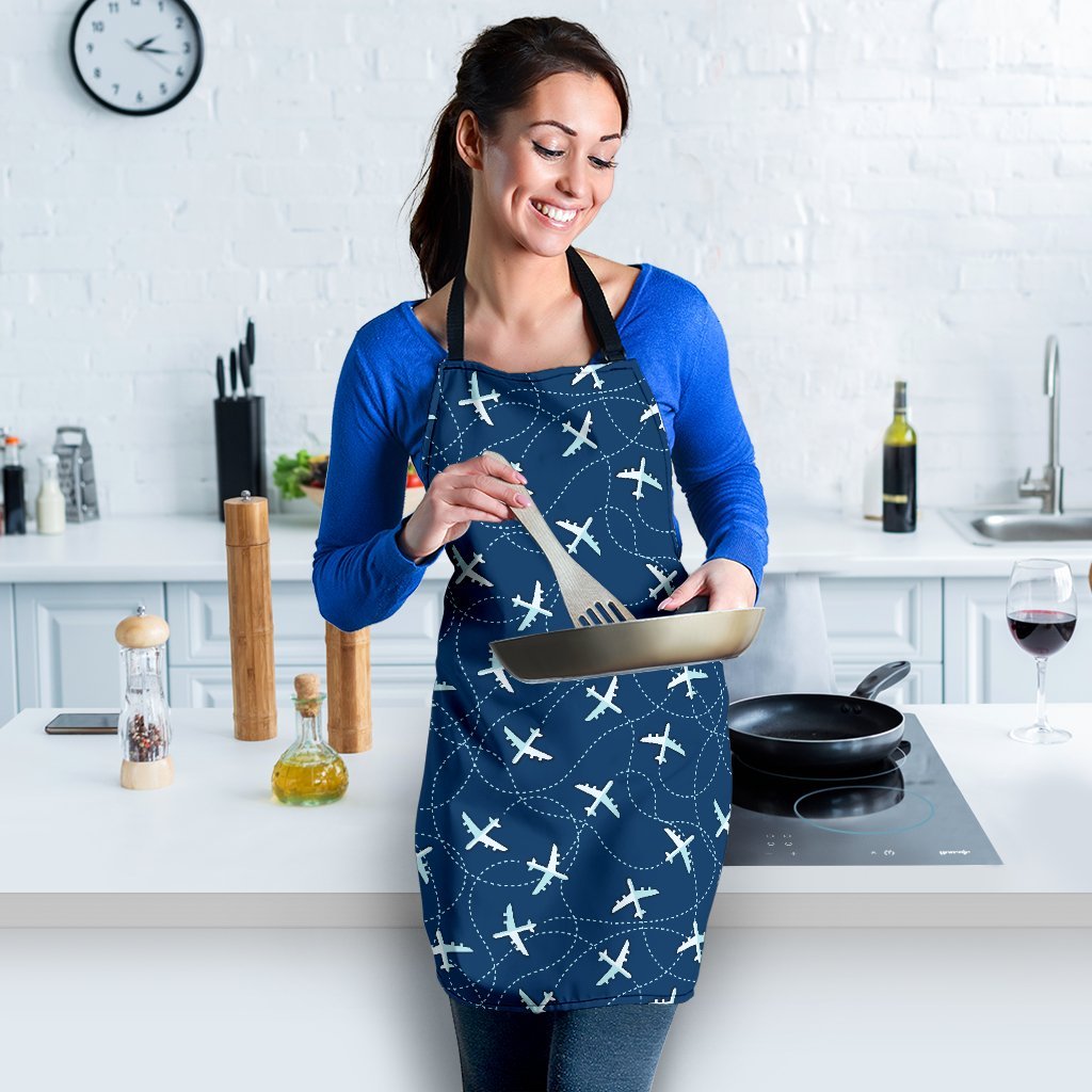 Airplane Print Pattern Women's Apron-grizzshop