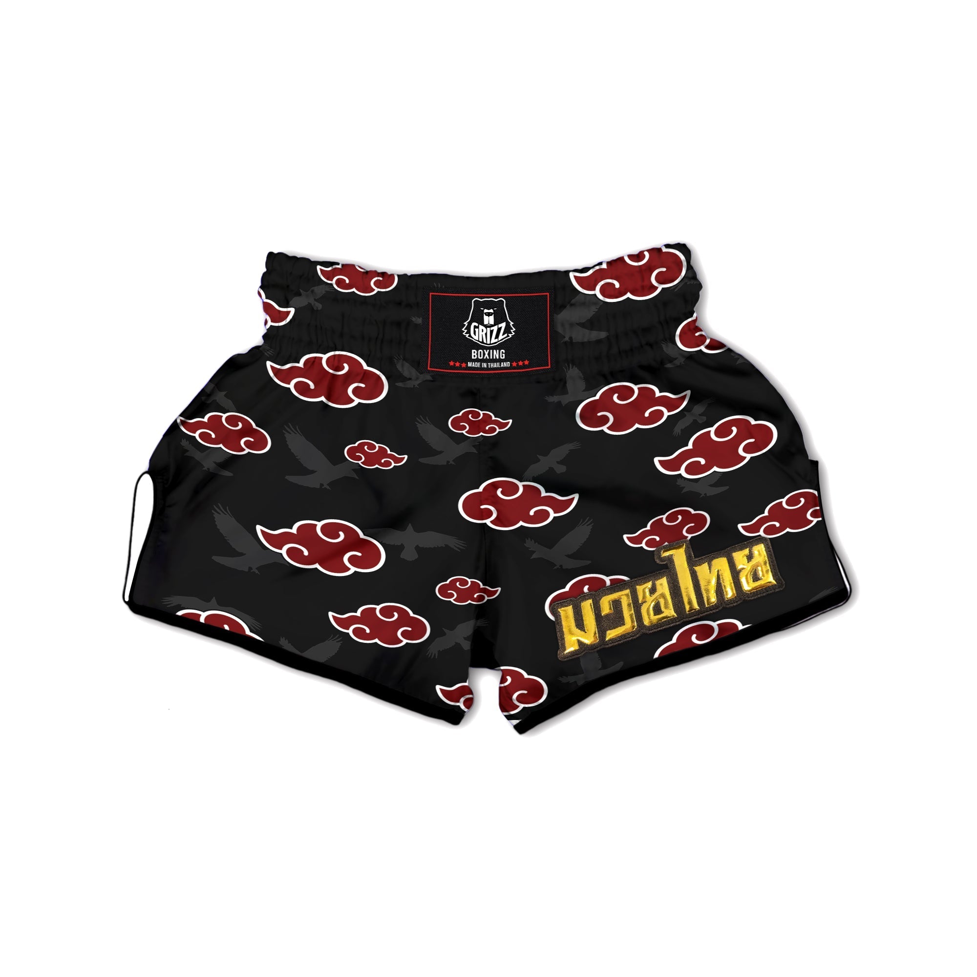 Akatsuki Crow Muay Thai Boxing Shorts-grizzshop