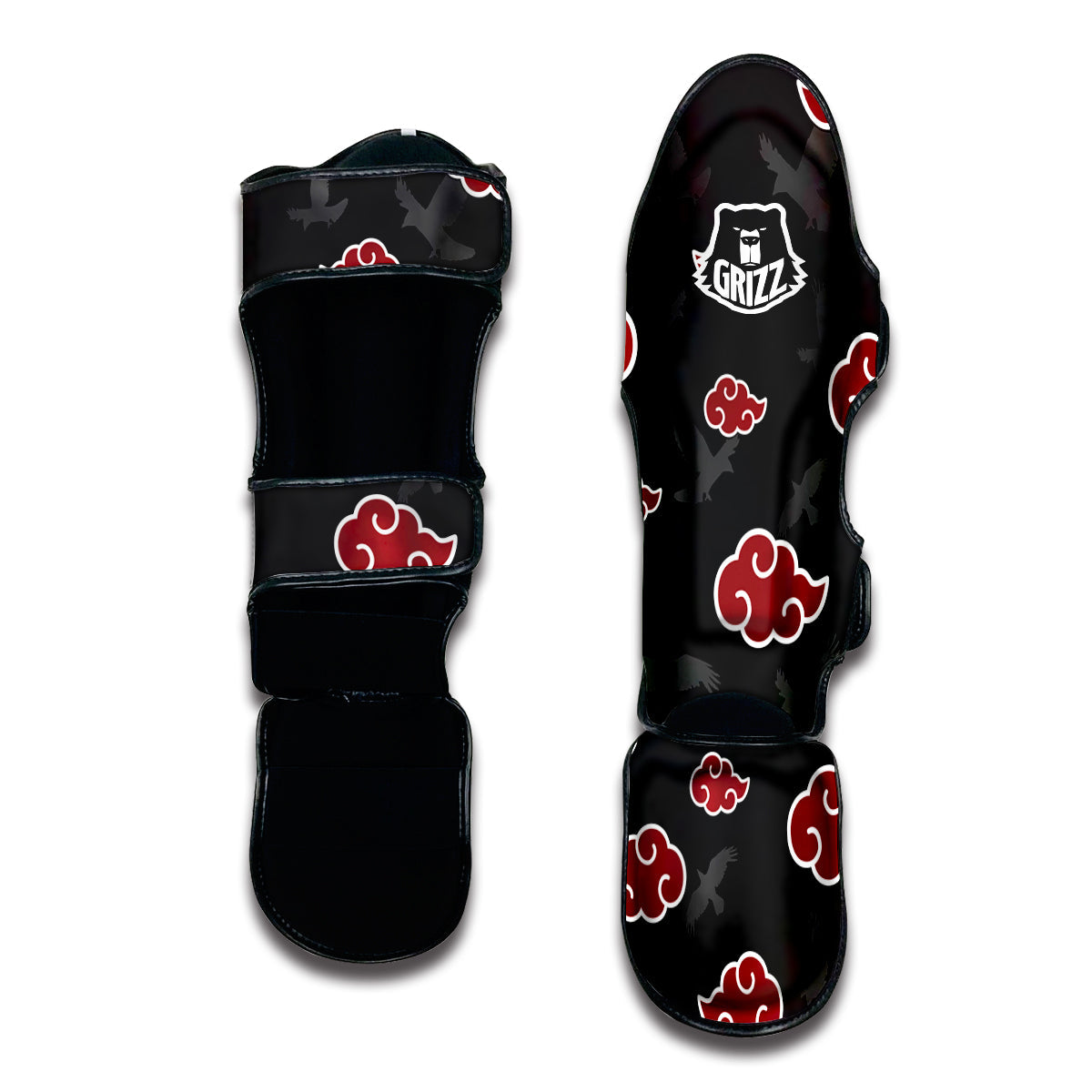 Akatsuki Crow Muay Thai Shin Guards-grizzshop