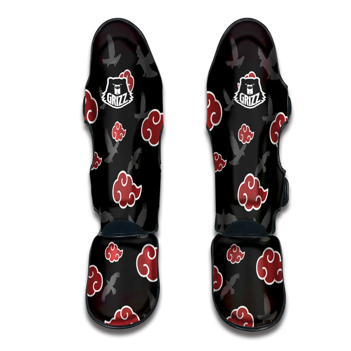 Akatsuki Crow Muay Thai Shin Guards-grizzshop
