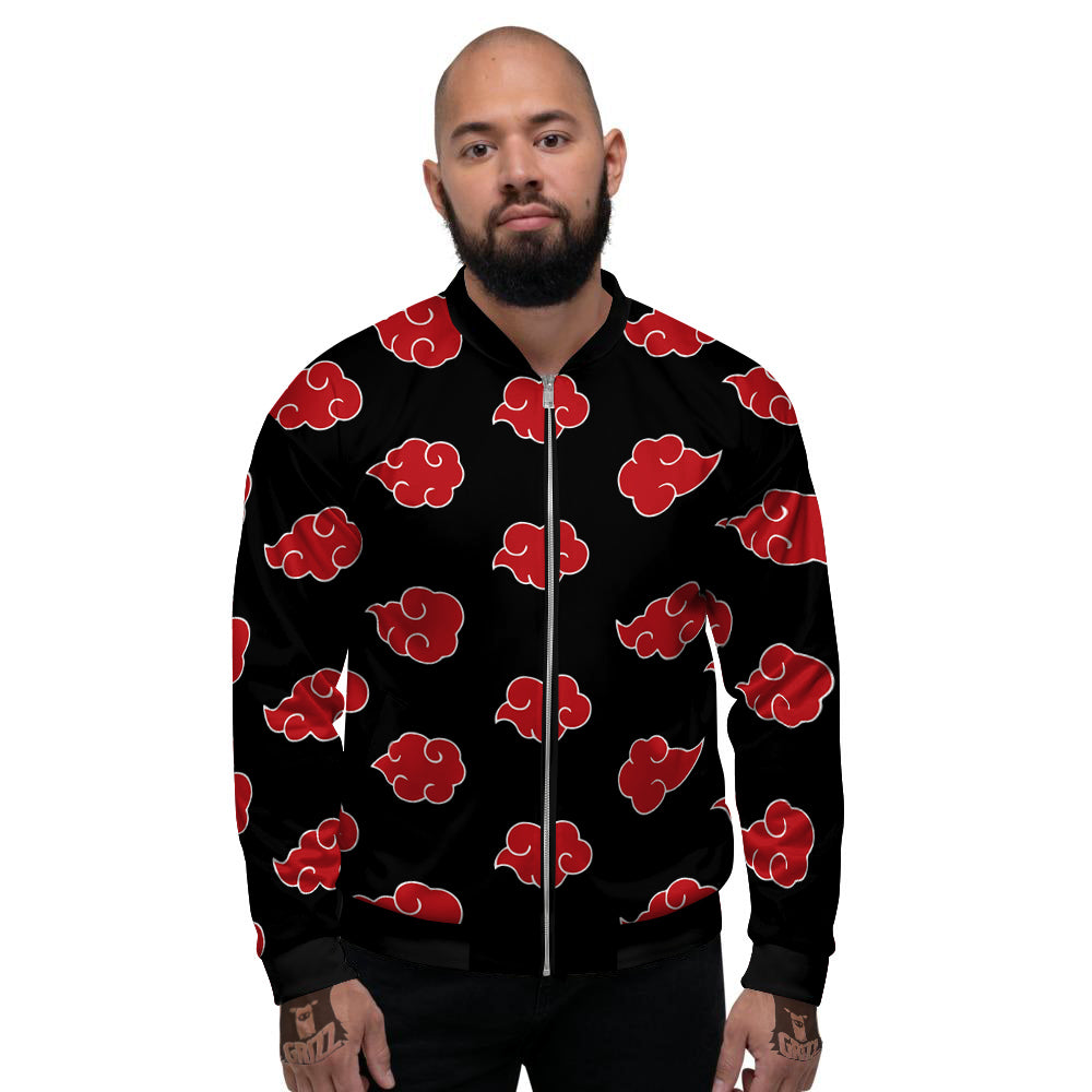 Akatsuki Print Pattern Men's Bomber Jacket-grizzshop