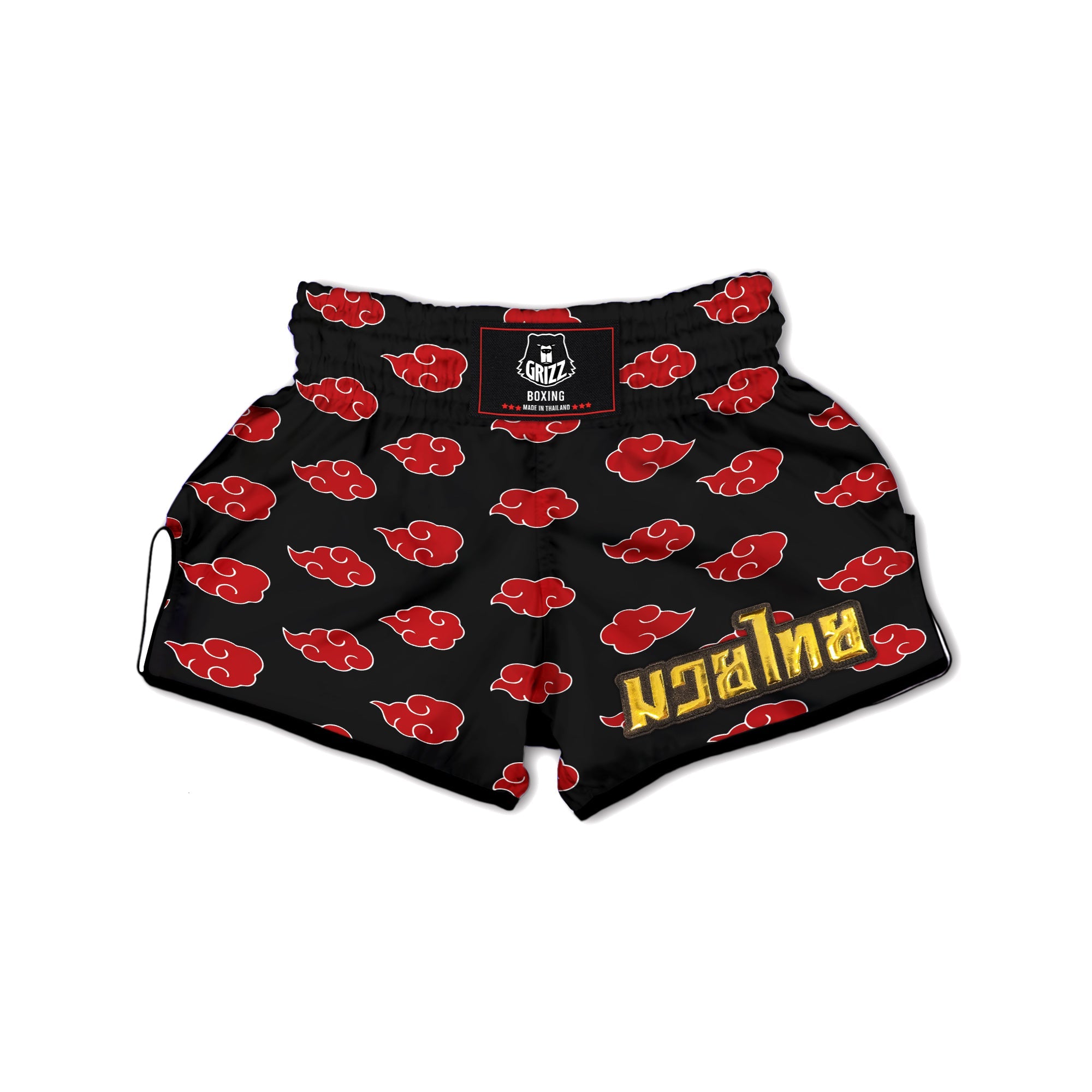 Akatsuki Print Pattern Muay Thai Boxing Shorts-grizzshop