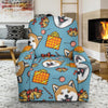Akita Dog Pattern Print Recliner Cover-grizzshop