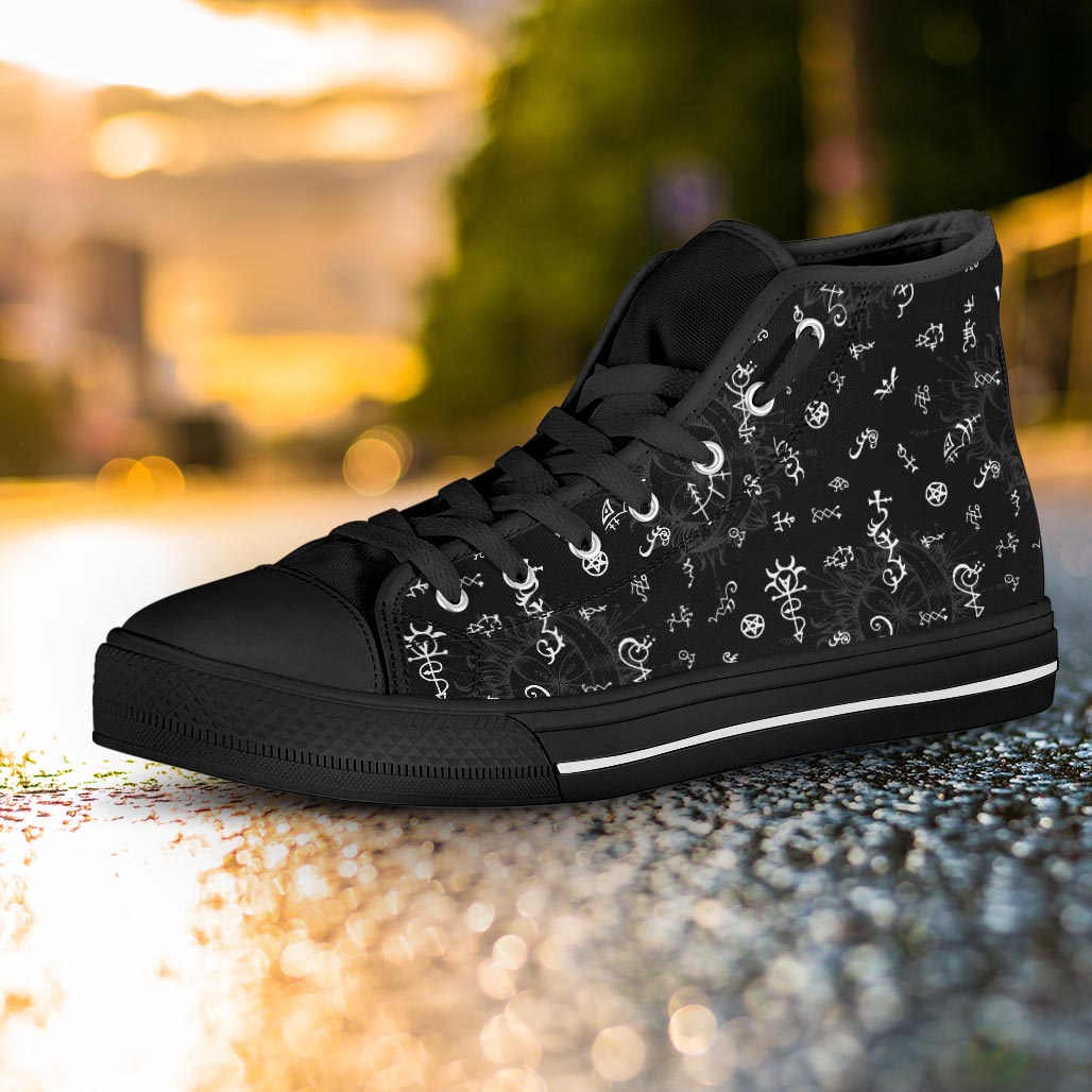 Alchemy Gothic Witch Women's High Top Shoes-grizzshop