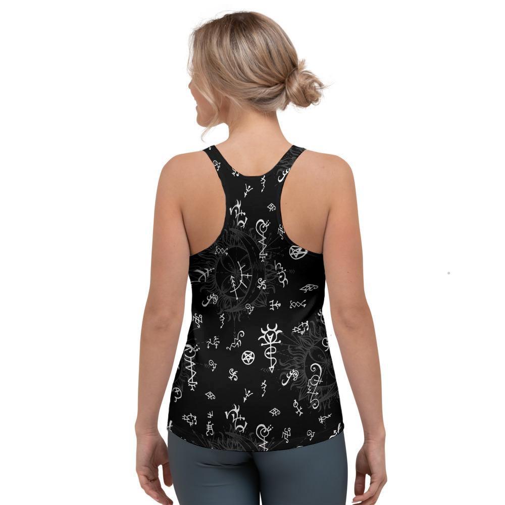 Alchemy Gothic Witch Women's Racerback Tank Top-grizzshop