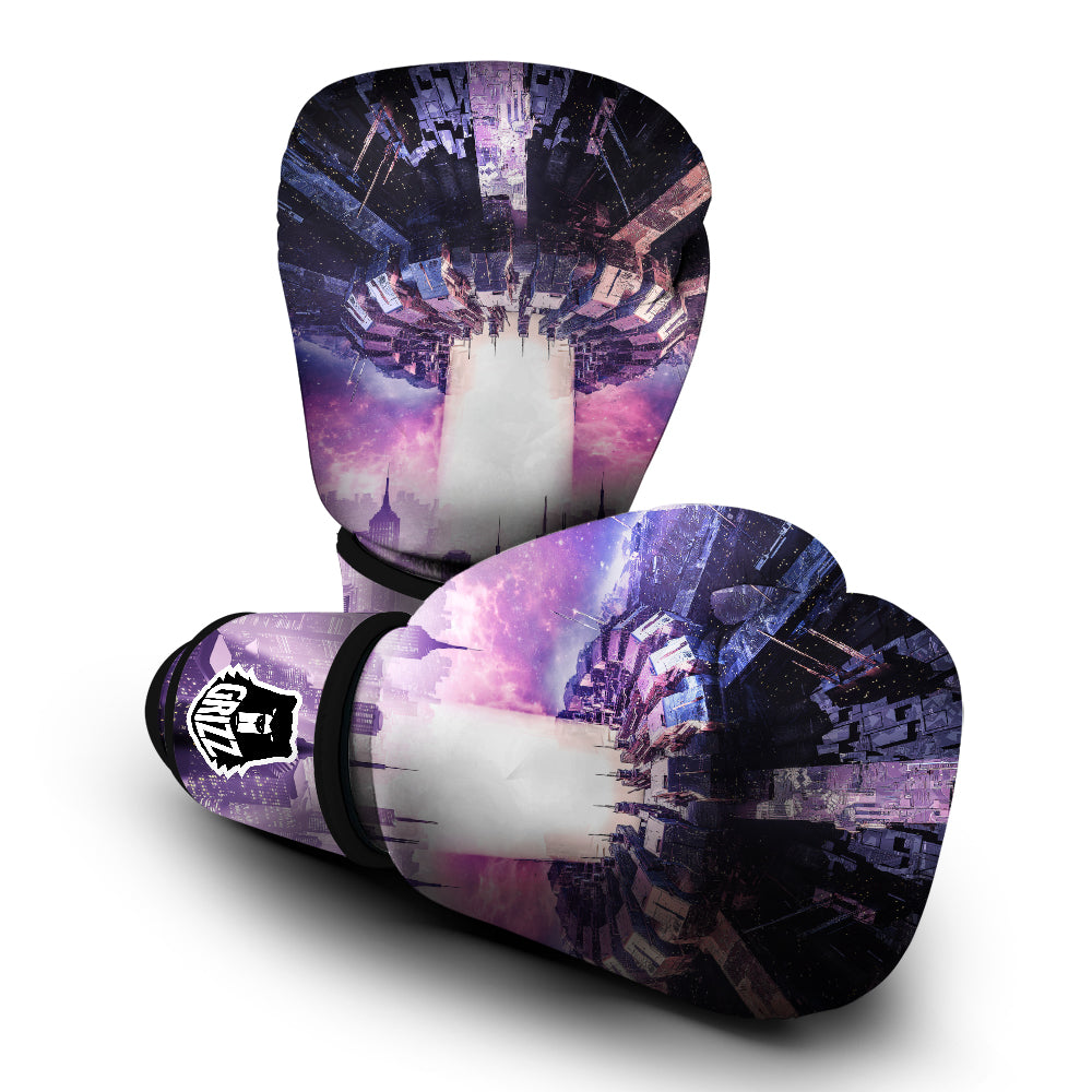 Alien Invasion Print Boxing Gloves-grizzshop