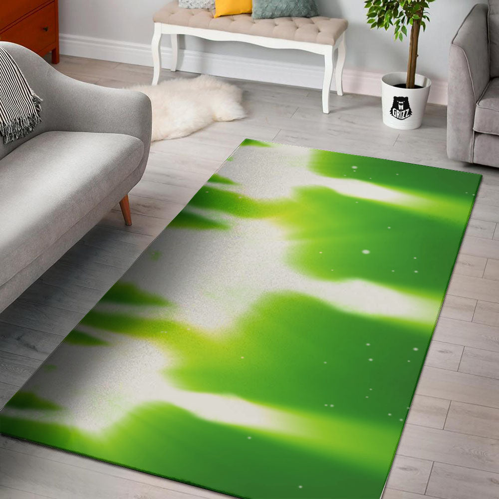 Alien Light Green Print Floor Mat-grizzshop