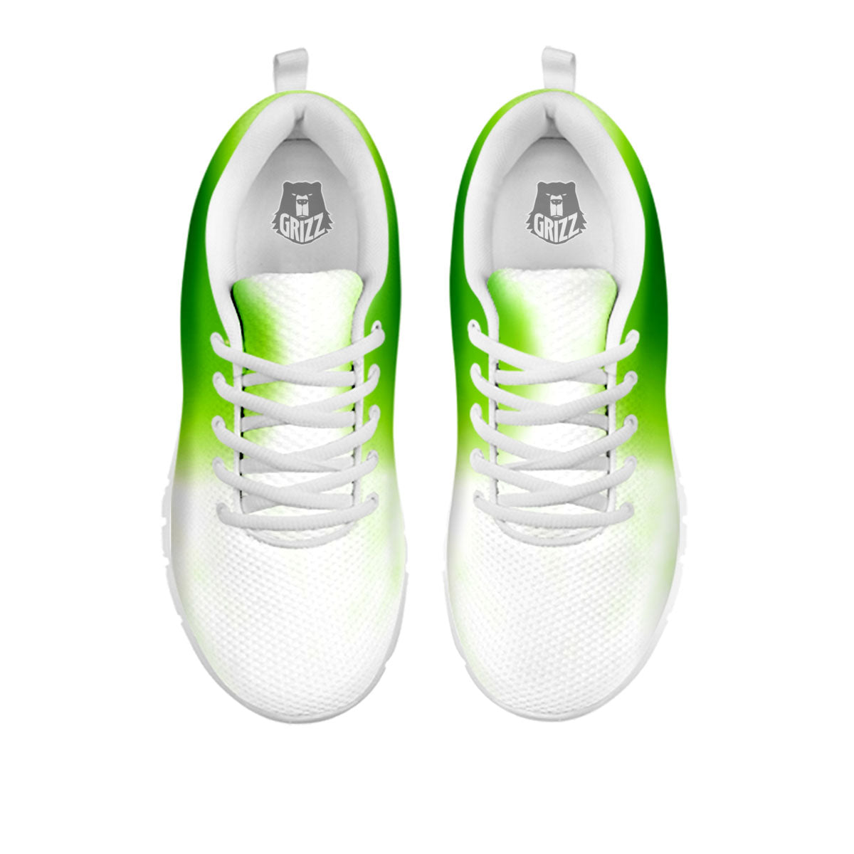 Alien Light Green Print White Sneaker-grizzshop