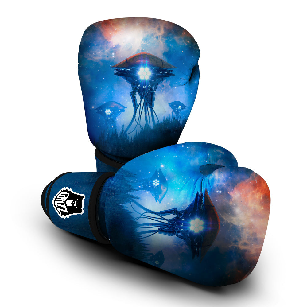 Alien Machines Print Boxing Gloves-grizzshop