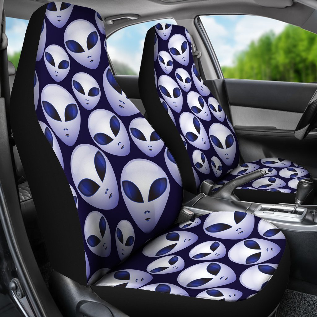Alien Ufo Pattern Print Universal Fit Car Seat Cover-grizzshop