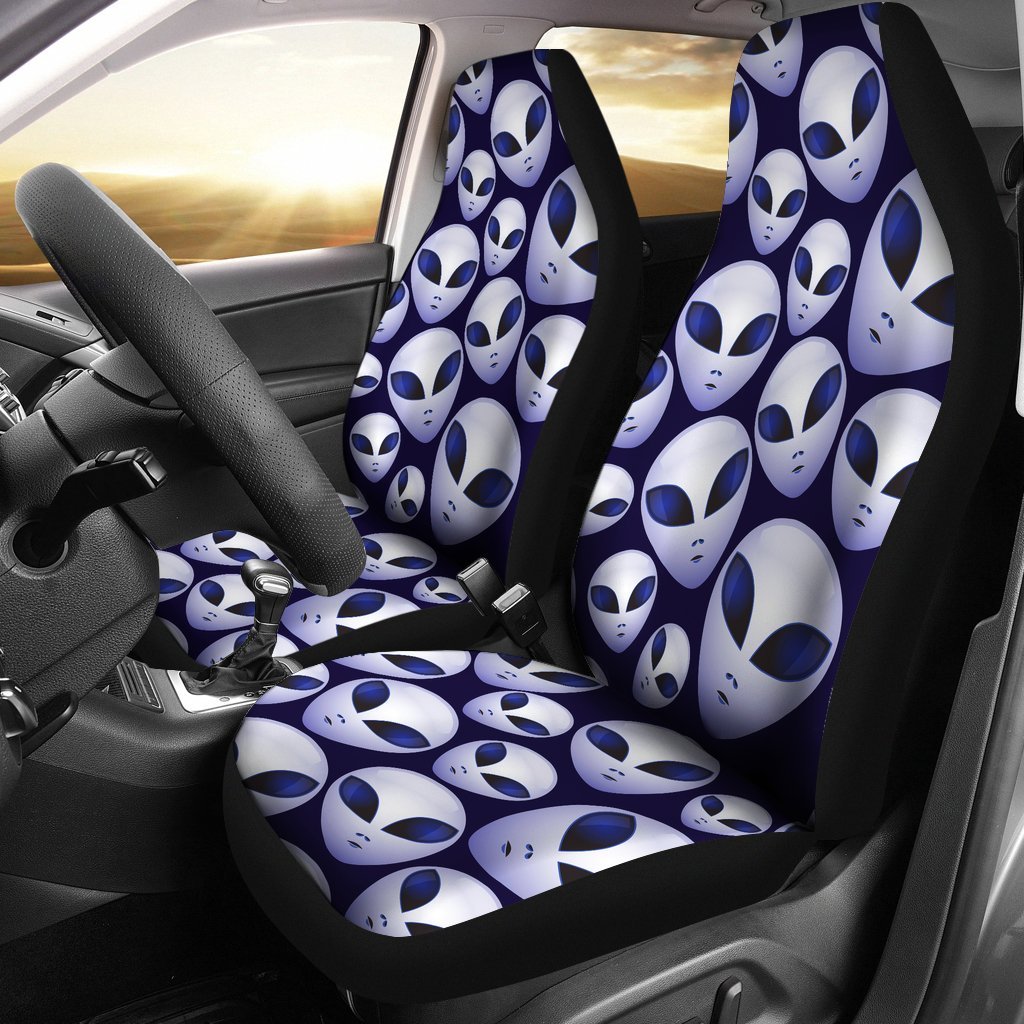 Alien Ufo Pattern Print Universal Fit Car Seat Cover-grizzshop