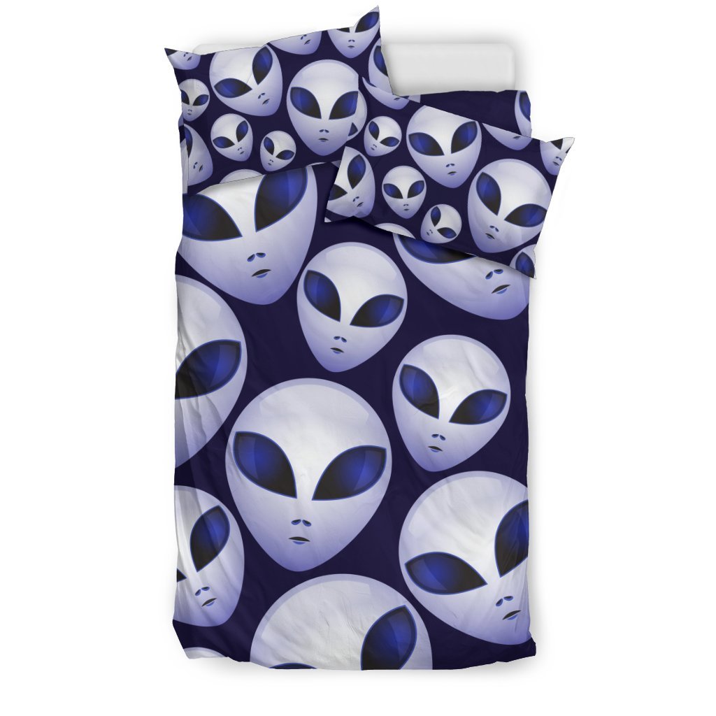 Alien Ufo Pattern Print Duvet Cover Bedding Set-grizzshop