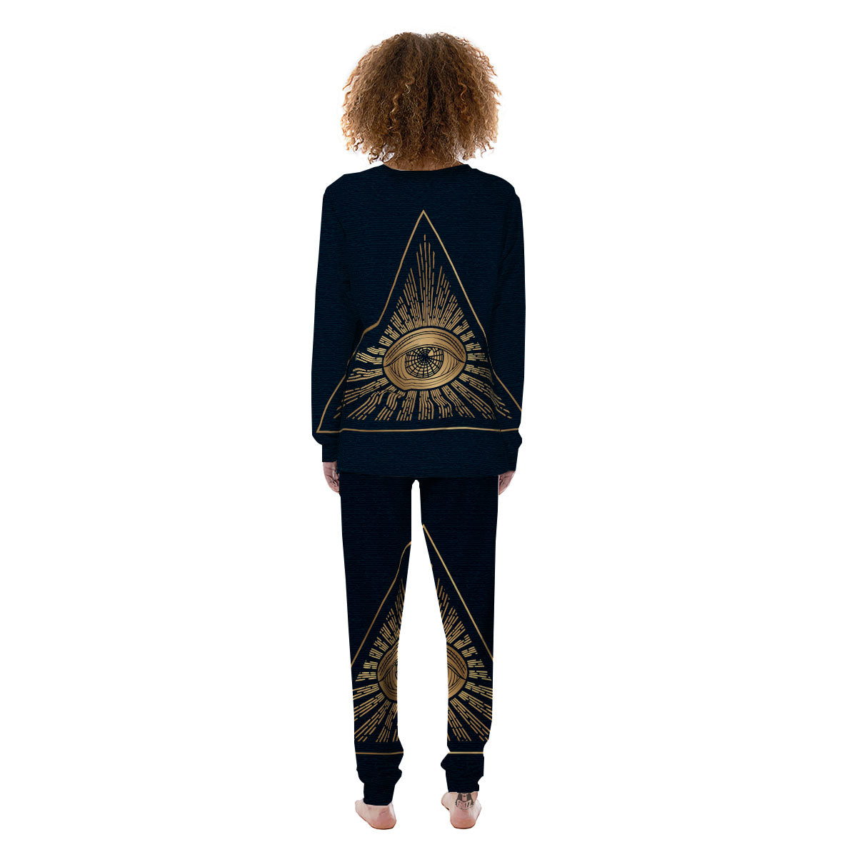All Seeing Eye Masonic Print Women's Pajamas-grizzshop