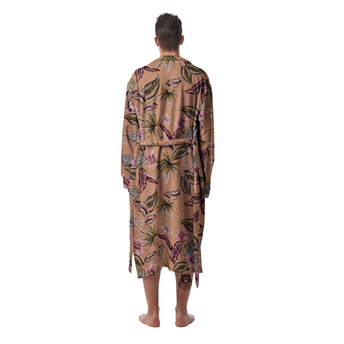 Aloha Hawaiian Vintage Print Pattern Men's Robe-grizzshop