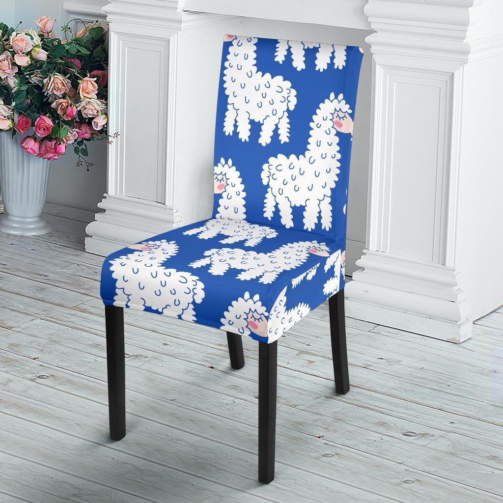 Alpaca Print Pattern Chair Cover-grizzshop