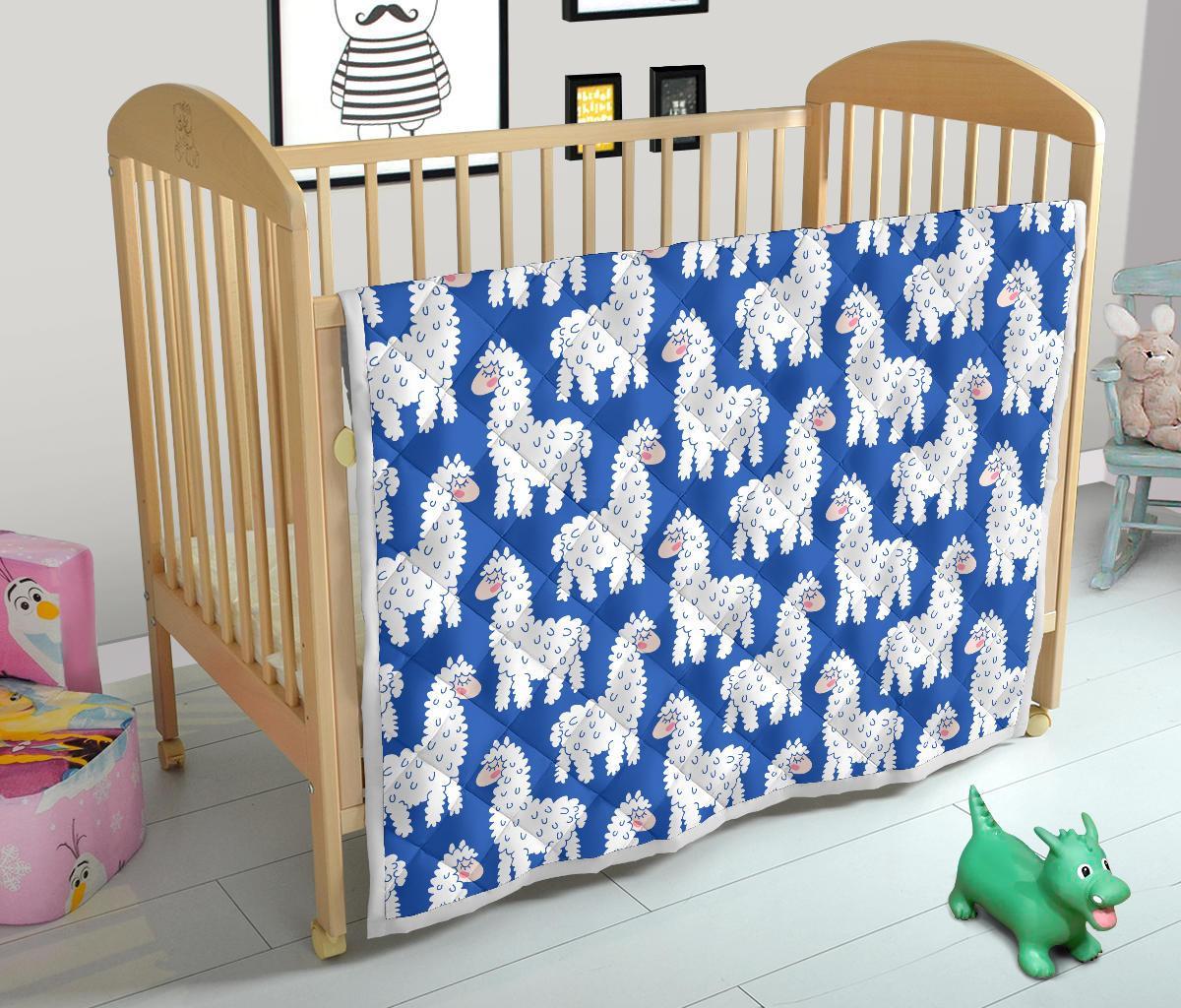 Alpaca Print Pattern Quilt-grizzshop