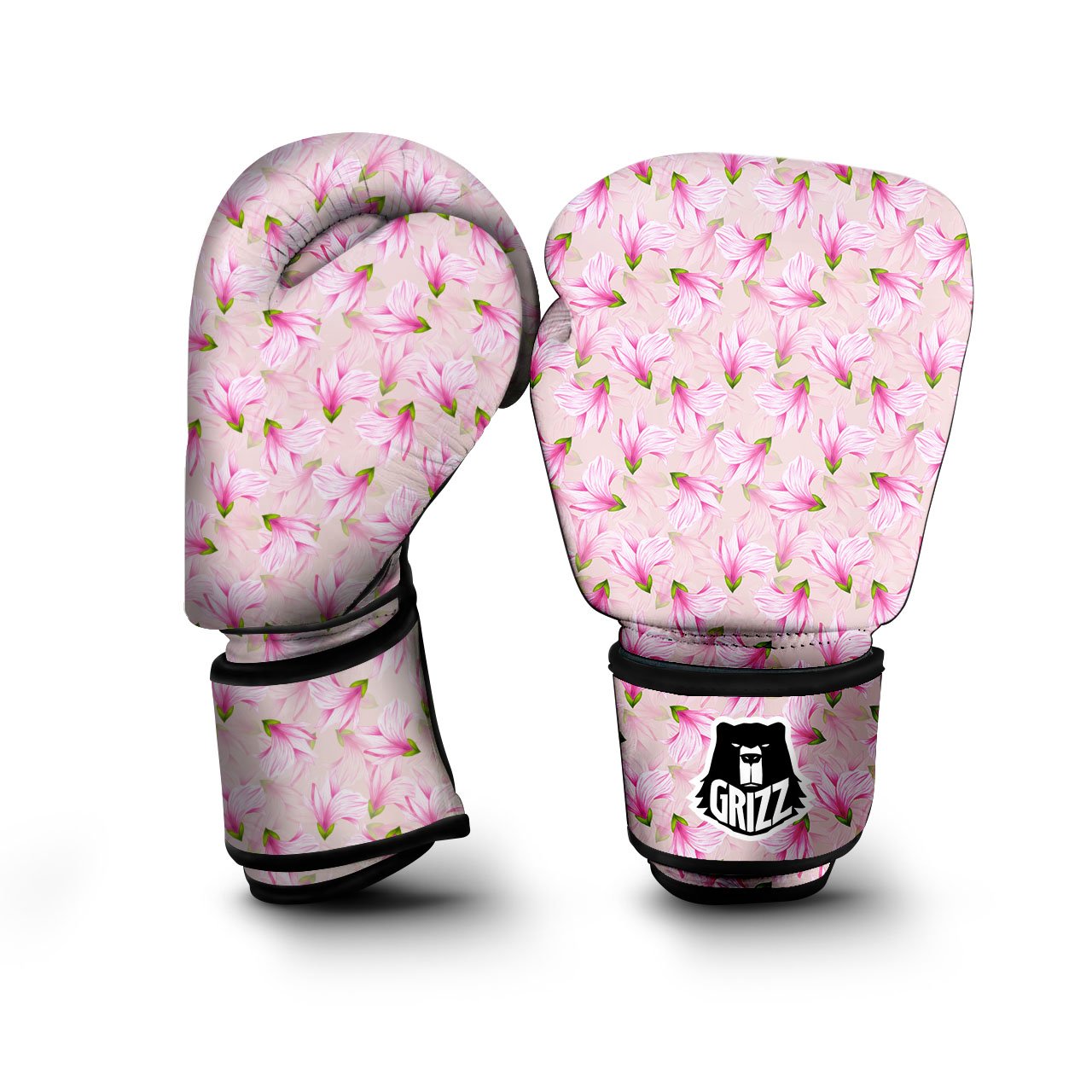 Alstroemeria Pink Print Pattern Boxing Gloves-grizzshop