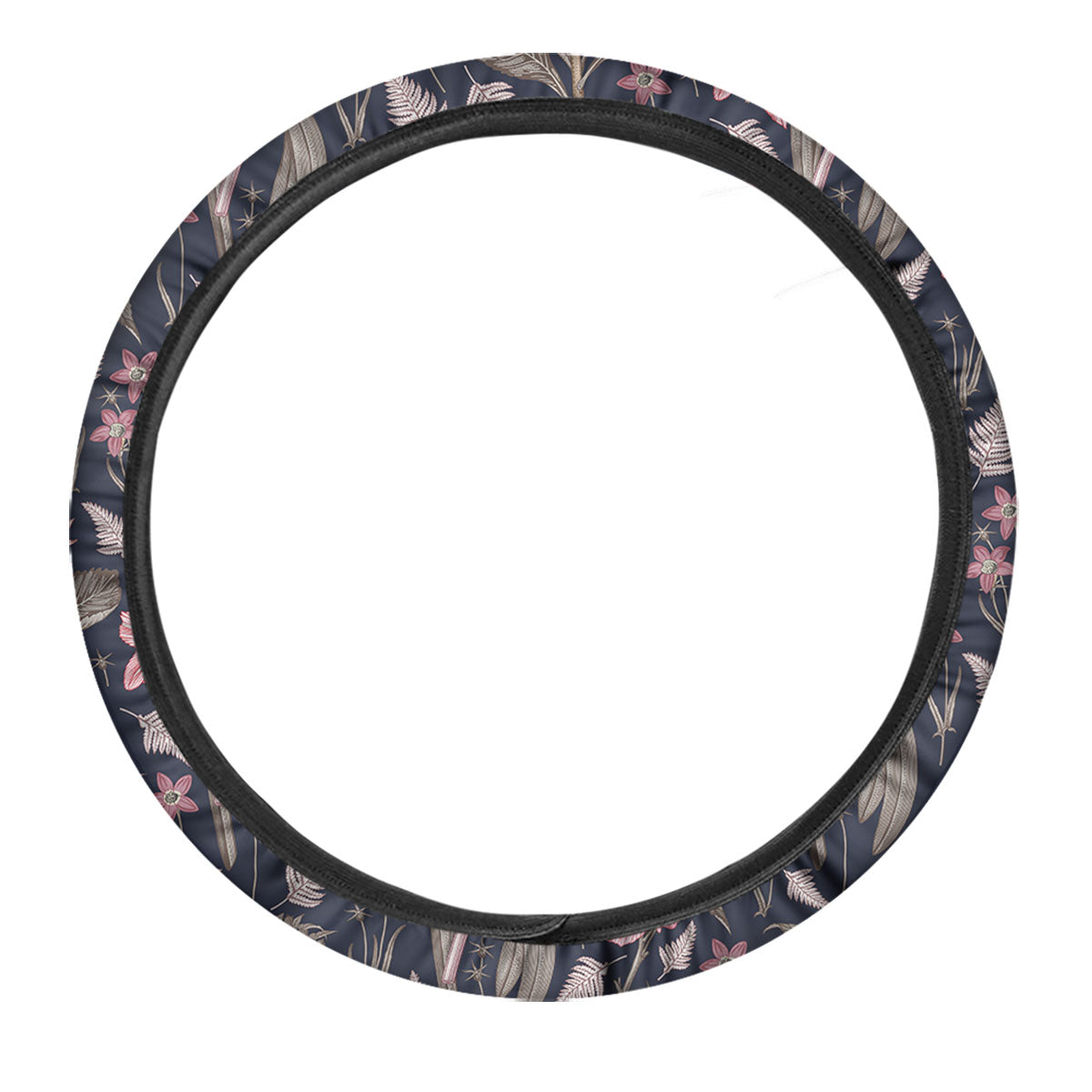 Amaryllis Pink Print Pattern Car Steering Wheel Cover-grizzshop