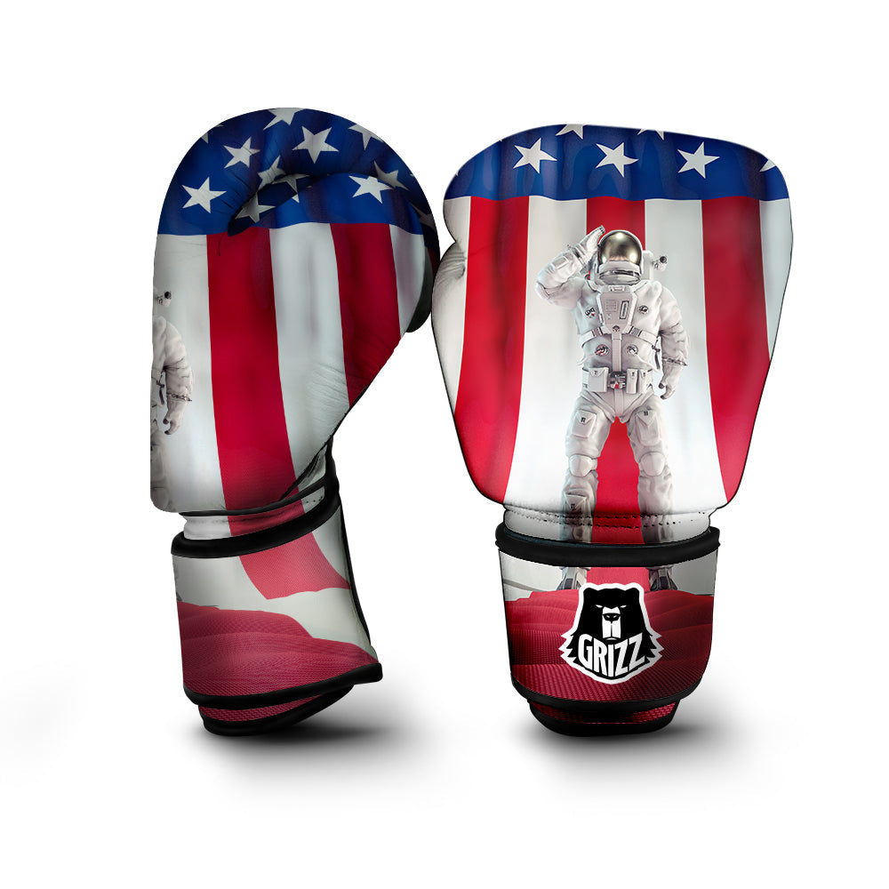 American Astronaut Print Boxing Gloves-grizzshop